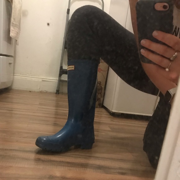 HUNTER BOOT HIGH GLOSS BLUE - Picture 4 of 6